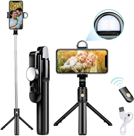 3 IN 1 FOLDABLE TRIPOD WITH SELFIE LIGHT